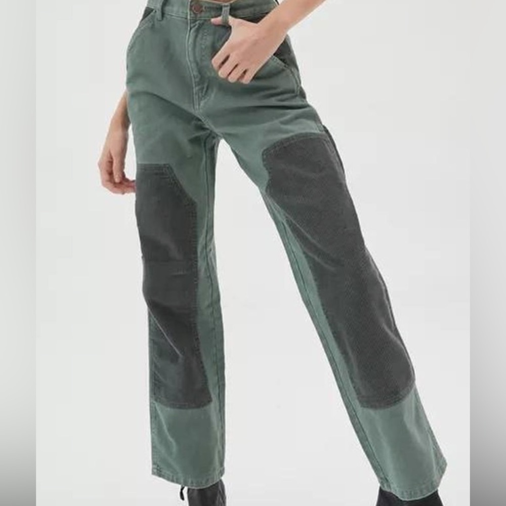 BDG Green Corduroy High-Rise Carpenter Jean